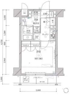トラディス東十条【7階】の間取り