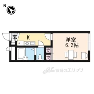 レオパレスHIBIKI【1階】の間取り