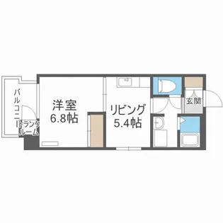 リーブル25【6階】の間取り