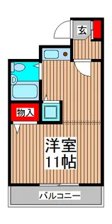 ワイマークラット【11階】の間取り