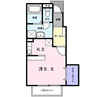 プチフルールN【1階】の間取り