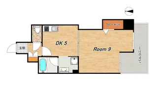 雅綾小路【5階】の間取り
