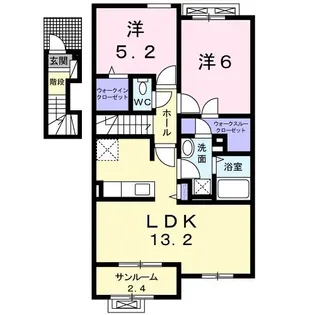 ラグーン ベース【2階】の間取り