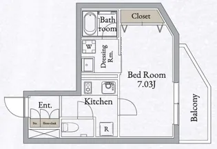 LiveFlat高田馬場【2階】の間取り