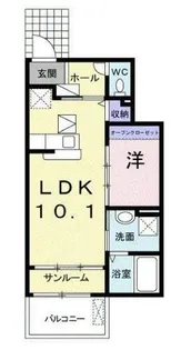 ベル ソレイユ【1階】の間取り