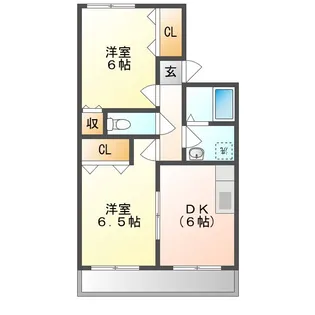 ベルーナ打馬【2階】の間取り