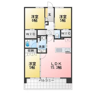クレアホームズ宇都宮城址公園【11階】の間取り