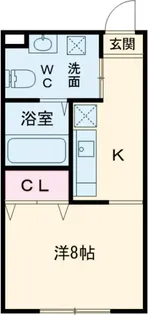 セレーノはびきの【1階】の間取り