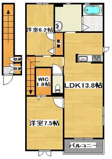 マーシーズアベニューD【2階】の間取り