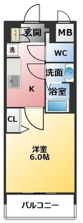 プレサンス新栄ユリシス【6階】の間取り