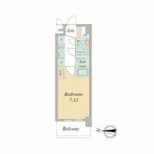 プレデコート西京極【6階】の間取り