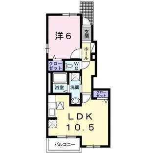 グリーングレイス【1階】の間取り