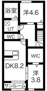 レユシール【2階】の間取り