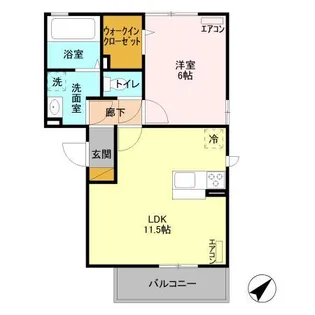カノン【3階】の間取り
