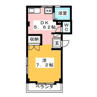 サンハイツ寿【2階】の間取り