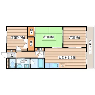 ROOMYかんの【1階】の間取り