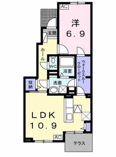 クオーレハイム【1階】の間取り