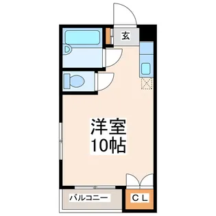 カレッヂ・ハイツ【3階】の間取り