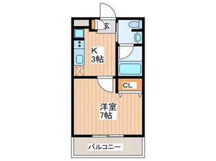 松尾ハイツ寝屋川【3階】の間取り
