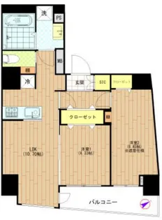 プレシャス赤羽岩淵【2階】の間取り