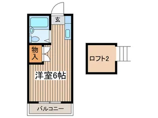 メゾンマルスギ【2階】の間取り