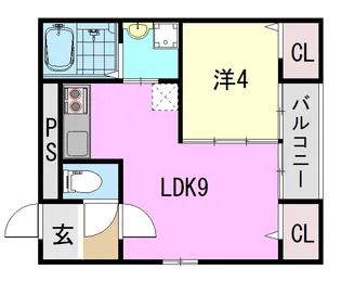 ドルチェ西立花【2階】の間取り