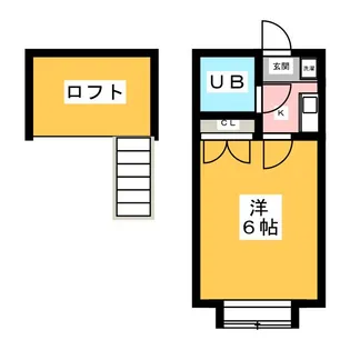 コスモ21梅坪【1階】の間取り