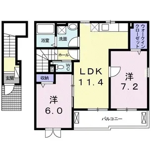 クレメント・輝II【2階】の間取り