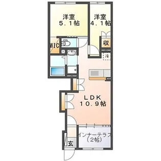 モルガンA【1階】の間取り