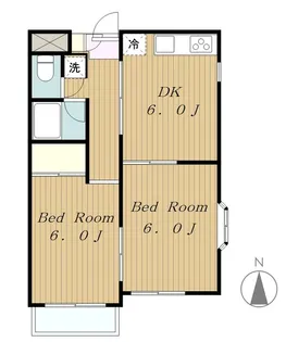 ユア南台【2階】の間取り