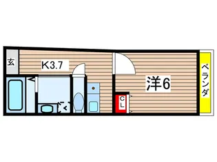 luna caldo【1階】の間取り