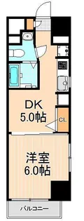 TOTSU RESIDENCE KAMINARIMON【6階】の間取り