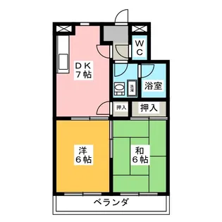 アーサー須ヶ口【4階】の間取り