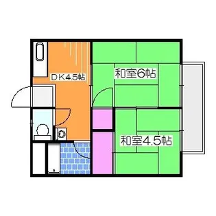 三浦ハイツ【2階】の間取り
