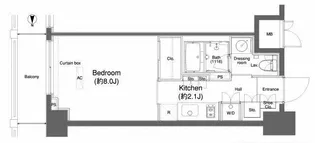 プラウドフラット横浜【10階】の間取り