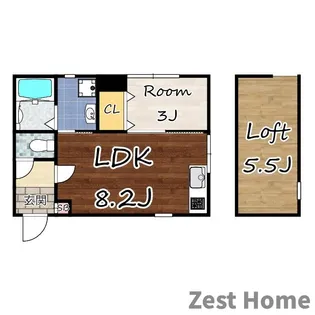 LEGGERO武庫川【1階】の間取り