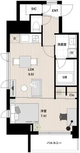 アーバンパーク清澄白河【7階】の間取り