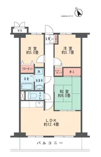 フラグランス原【4階】の間取り