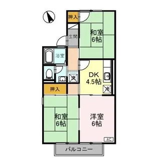 セジュール城東 A棟【1階】の間取り