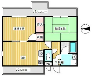 クレールドジュール【2階】の間取り