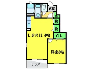 プリムラTK01 1棟【1階】の間取り