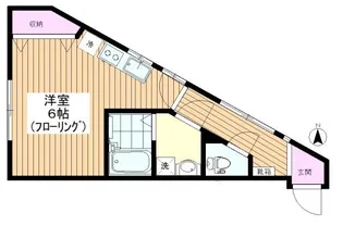 秋田マンション【1階】の間取り