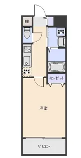 エンクレスト博多駅南II【4階】の間取り