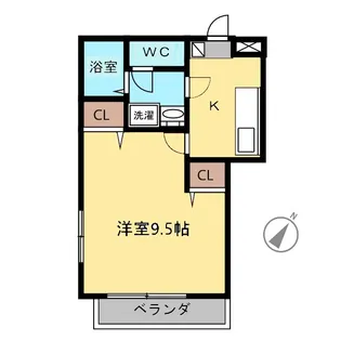 ユニゾン【1階】の間取り