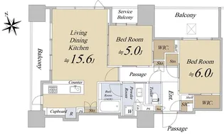 シティタワー虎ノ門【8階】の間取り
