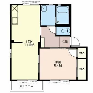 ルミエールハイム【1階】の間取り