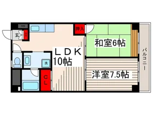 頼長レジデンス【4階】の間取り