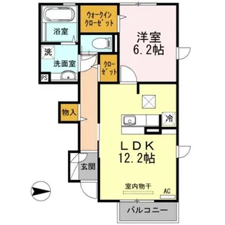 ソレイユ A【1階】の間取り