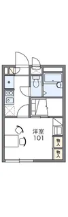 レオパレスサンパーク白金【2階】の間取り