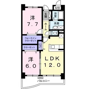 エターナル ステアズ【5階】の間取り
